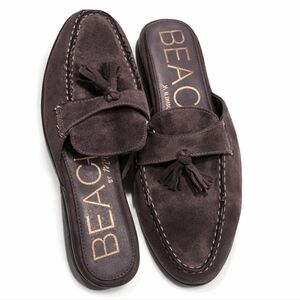 Beach by Matisse Suede Tassel Mules, Dark Gray, Women’s Size 7